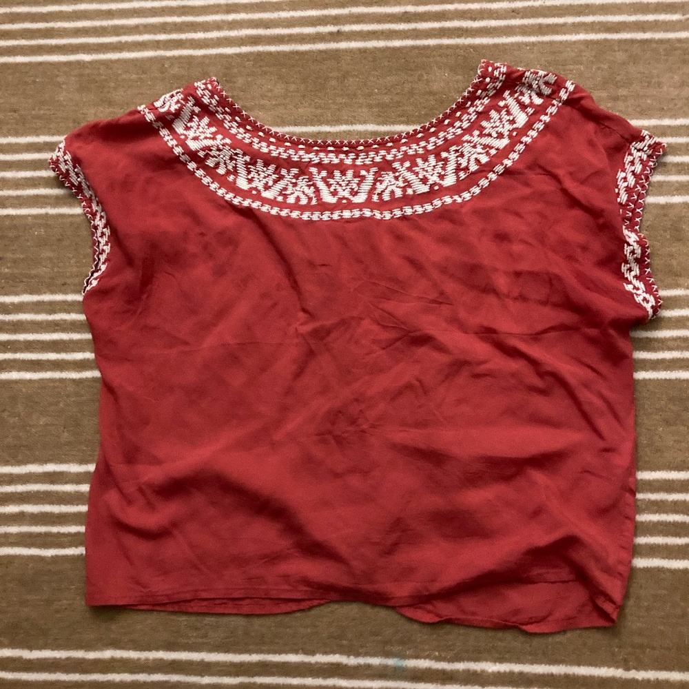 Lucky Brand Peasant Top XS